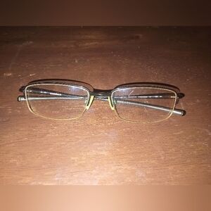 Oakley Clubface Half Rim Polished Black  Eyeglasses Frames (OX3102-0184)